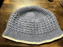 クラッシャーハット　バケットハット　クロッシェハット