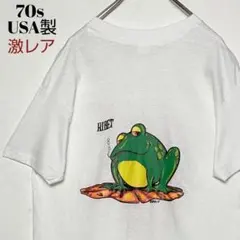 激レア 70sヴィンテージUSA製 Hanes tシャツ カエル セクシーガール