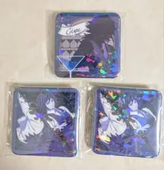 鬼滅の刃 モクテルバー モクテル 銀座 冨岡義勇 グリッター缶バッジ 3点セット