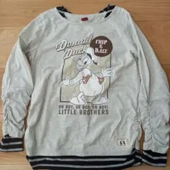 未使用　Disney ドナルドダック 長袖Tシャツ　M