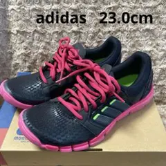 【adidas】トレーニングシューズ ★23.0cm ★黒/ピンク
