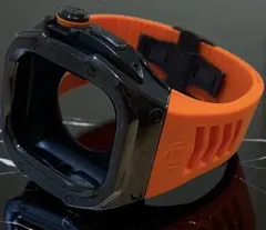 49mm ステンレスケース　Apple Watch Ultra /オレンジ黒