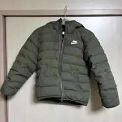 Nike フード付き中綿コート XS オリーブグリーン
