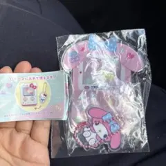 マイメロ　アクリルチャーム、缶バッジセット