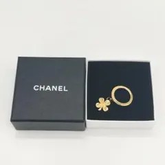 CHANEL シャネル クローバー スカーフリング ゴールドカラー ヴィンテージのサムネイル