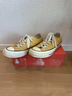 CONVERSE（コンバース）イエロースニーカー ローカット　24.0cm
