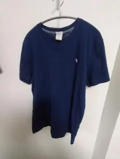 Abercrombie & Fitch Vネック Tシャツ ネイビー Lのサムネイル