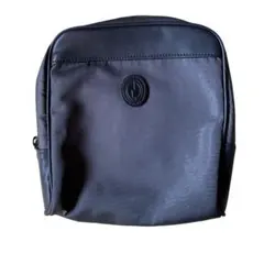 ブラック　グレー　ポーチ　チャック付き