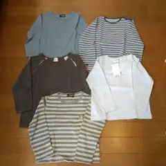 ブランドTシャツ５枚　コムサ・マリクレール・プチバトー他　100