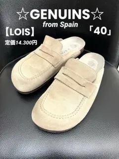 ☆GENUINS 【LOIS ロイス】ジェニュインズサンダル男女兼用40のサムネイル