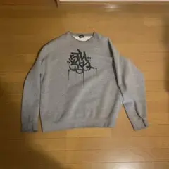 Stüssy 霜降りグレー グラフィティ トレーナー ステューシー USA製