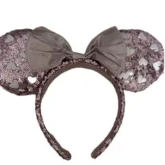 ディズニー ミニー スパンコール ピンク カチューシャ