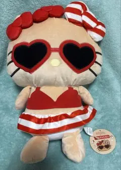 サンリオ　Sanrio キティ　日焼けキティ　ミニクッション