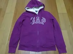 GAP ジップパーカー 裏ボアM 紫