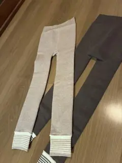 キッズスパッツ ベージュ 茶色 2枚セット