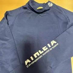 美品★アスレタ 長袖インナー 150 ネイビー サッカー ATHLETA 裏起毛