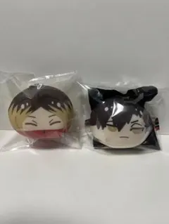 ハイキュー おまんじゅう おまんじゅうにぎにぎマスコット 黒尾鉄朗　孤爪研磨