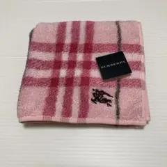 BURBERRY ピンク チェック柄 ハンカチ
