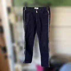 №5 H&M ネイビー ロングパンツ