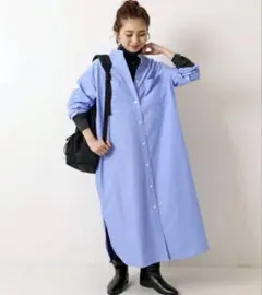 [新品未使用] Spick & span クリアコットンスタンドカラーワンピースのサムネイル