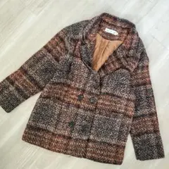 チェック柄 テーラードジャケット　キルティング