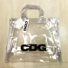 新品コムデギャルソンPVCクリアバッグ シュプリーム ペイントCDGプリュス透明のサムネイル