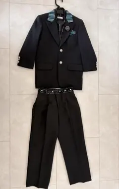 黒いフォーマルスーツ 100cm~ 入園・入学・結婚式・発表会