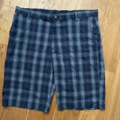 90s 希少 Dickies チェック ショーツ 膝下丈 シティーボーイ W36