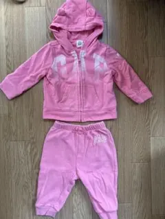 GAP ピンク トレーナー パンツセット 12-18ヶ月