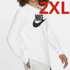 新品 ナイキ フューチュラ ロングスリーブTシャツ ホワイト ２ＸＬ 送料無料のサムネイル
