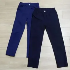 ネイビー・ブラック 長ズボン 2点セット