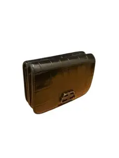 ネ*コ様 ■バレンシアガ　キャッシュミニ　ウォレット　折り財布　BBロゴ　クロコ