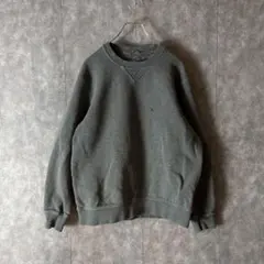 無地プレーン　L.L.Bean 無地スウェット グレー 刺繍ロゴ Vがゼット