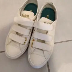CONVERSE ALL STAR ベルクロ スニーカー ホワイト24.5㌢のサムネイル