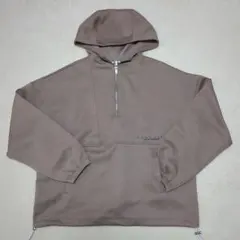 カンゴール KANGOL EX ハーフジップパーカー ブラウン