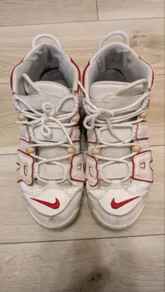 NIKE AIR MORE UPTEMPO WHITE RED 26.5cm
