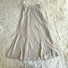 GRL グレイル ドット ロング フレアスカート