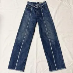 ワイドストレートジーンズ デニム