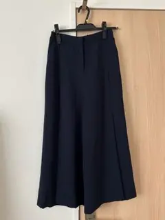 【今週末まで】ワイドパンツ　ネイビー　サイズXS
