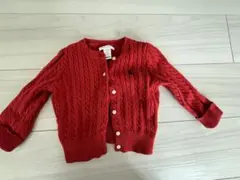 Ralph Lauren レッド カーディガン 12M