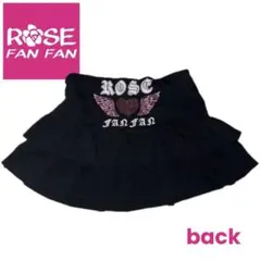 ローズファンファン♡英字ハート羽ピンクy2kラインストーンは姫ギャル平成おりぼん