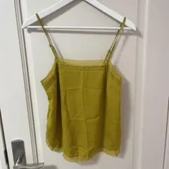 abercrombie&fitch レースキャミソール　ダークイエロー　Mのサムネイル