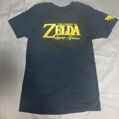 ゼルダ GOLD ゲーム アニメ 希少 黒 ロゴ　ゲームtシャツ