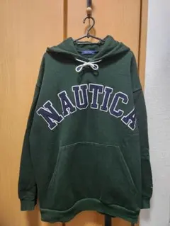 NAUTICA プルオーバーパーカー グリーン