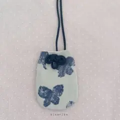 お守り　memoria お守り袋　ミナペルホネン handmade ミント