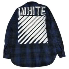 OFF-WHITE バックロゴ チェック ネルシャツのサムネイル
