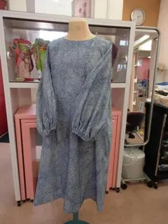 ハンドメイド　着物リメイク　総絞り　浴衣　藤娘きぬたや　チュニック