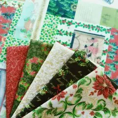 クリスマス　カットクロス６枚セット　こうの早苗