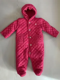 ラルフローレン　キルティングフード付きアウター 70cm ピンク