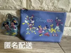 ディズニー 100周年 チャーム付き ポーチ しまむら